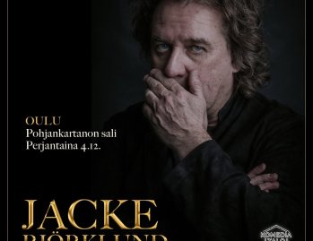 Jacke Björklund Pohjankartanon saliin pe 4.12.2026 klo 19 Satiirin kuninkaan ja sarkasmin keisarin