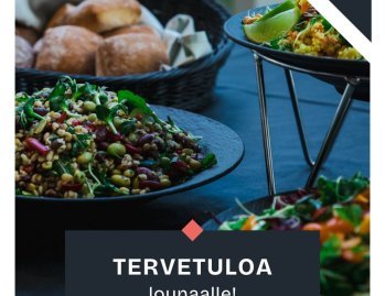 Tervetuloa meille syömään lounasta! Meillä on aina lounaan yhteydessä mukavasti salaattia ja