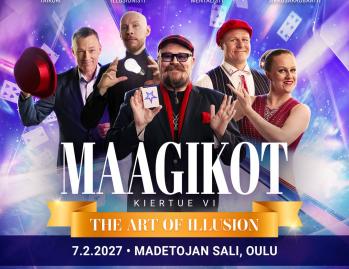 Maagikot 6 – The Art of Illusion Madetojan salissa su 7.2.2027! Suomen suurin magian ja illuusion