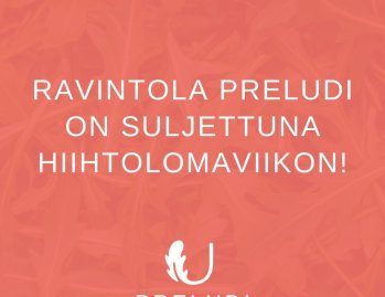 Ravintola Preludi on suljettuna hiihtolomaviikon. Mukavaa lomaa!⛷️⁠
⁠
#uniresta #hiihtoloma #loma