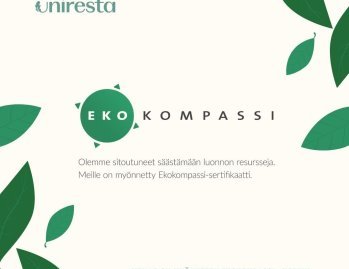 Jotta jäisi hyvä huominen. 🌱⁠
⁠
Unirestalla on sertifioitu Ekokompassi-ympäristöohjelma, jonka