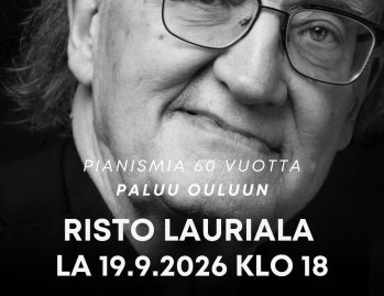 Pianotaiteilija Risto Lauriala Tulindbergin salissa la 19.9. klo 18.00! Pianotaiteilija Risto