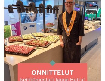 Ravintola Preludin keittiömestari Janne Huttu sai helmikuun alussa Helsingissä järjestetyssä Chaîne