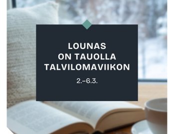 Preludin lounas on tauolla talvilomaviikon ajan 2.–6.3. Palaamme normaaliin rytmiin jälleen