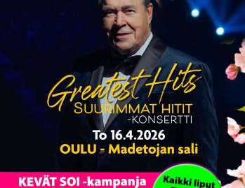 Kevät soi – Kampanja Markku Aro 🌸 ✨ Kevätkampanja 5.–12.3. Kaikki liput vain 40 € / kpl 🎶 Markku