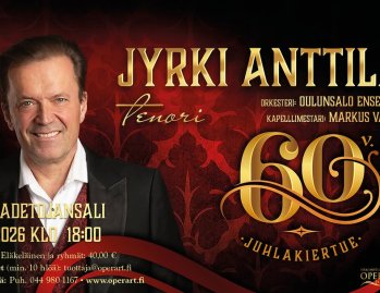 Jyrki Anttilan 60v Juhlakonsertti Madetojan salissa ke 25.2. siirtyy sairastumisen vuoksi uuteen