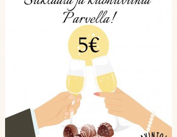 Suklaata ja kuohuviiniä parvella! 🥂✨⁠
⁠
Musiikkikeskuksen perjantain ja lauantain näytöksissä on