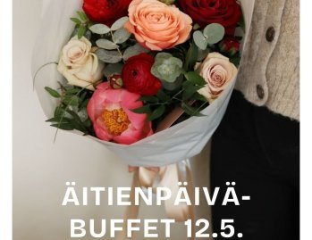 Tervetuloa Ravintola Preludin äitienpäiväbuffetiin 12.5. klo 12 alkaen. Tämä buffet on täydellinen