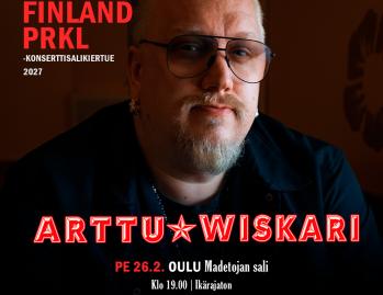 Arttu Wiskarin Suomi Finland prkl -konserttisalikiertue Madetojan salissa perjantaina 26.2.2027 klo